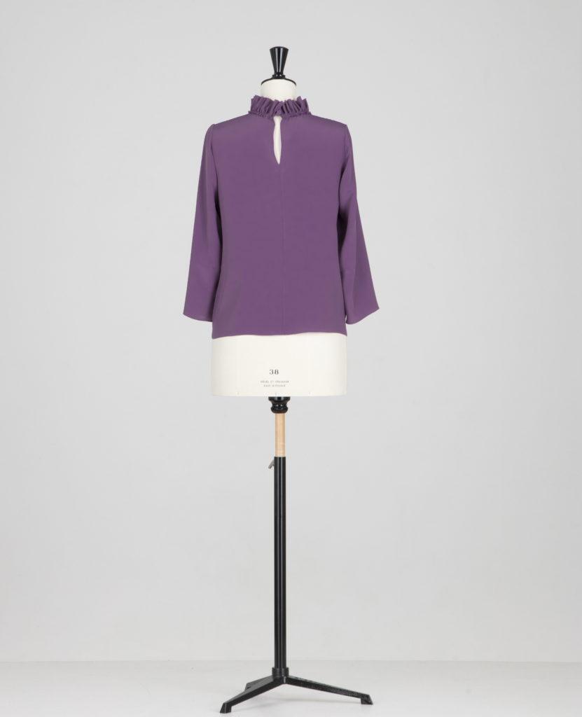 Rosebud shirt back-lavendel- ANNA RUOHONEN Made-to-order collection
